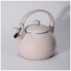 ЧАЙНИК AGNESS ЭМАЛИРОВАННЫЙ СО СВИСТКОМ СЕРИЯ "CHARM", 2,2Л