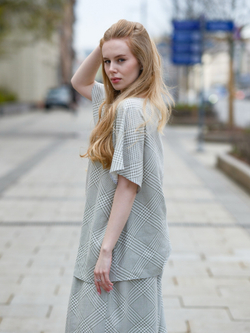 топ+кушак / оливка