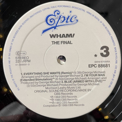 Винтажная виниловая пластинка LP Сборник Wham The Final (Holland 1986) Freedom