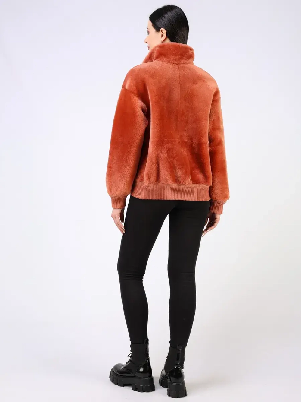 Двусторонняя дубленка зимняя шуба