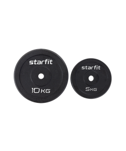 Диск чугунный STARFIT BB-204 d=26 мм, черный, 5 кг