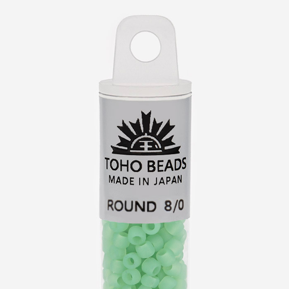 Японский бисер TOHO Round 8/0 (№144F), жемчужный матовый