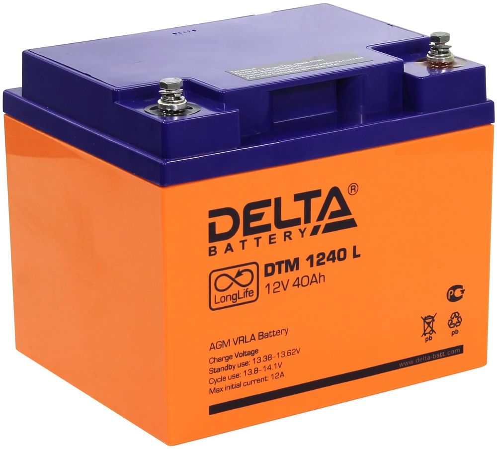 DELTA DTM 1240 L аккумулятор