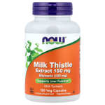 NOW Foods, экстракт расторопши с куркумой, 120 растительных капсул