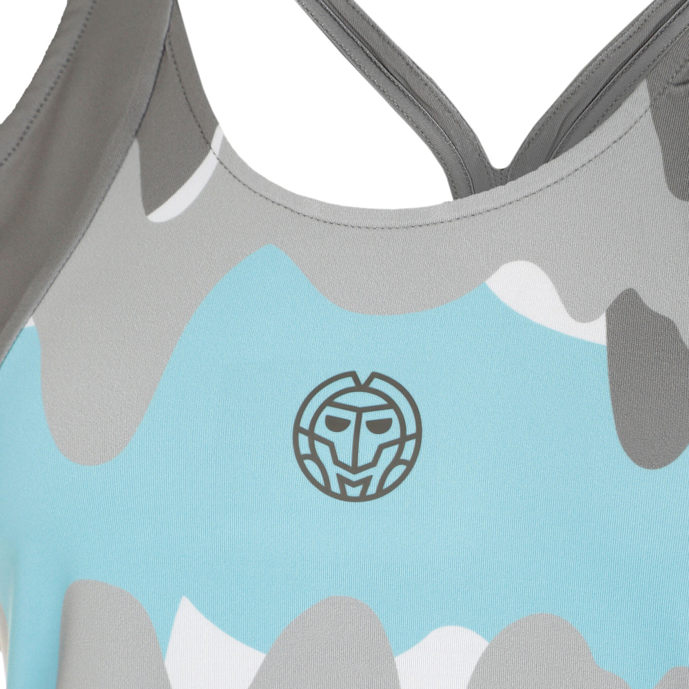 Женская теннисная майка BIDI BADU Good Vibes Tank Top Women - Grey, Blue