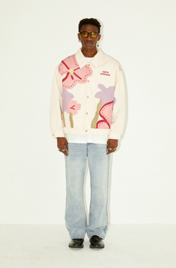 Куртка ER "Abstract Flowers" Jacket with Collar
