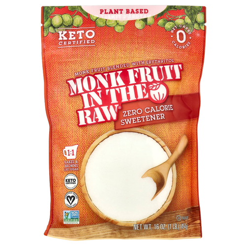 In the Raw, Monk Fruit In The Raw®, нулевой подсластитель, 454 г (16 унций)