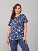 Пижама с бриджами КД-61/джинса-цепочкабуквы