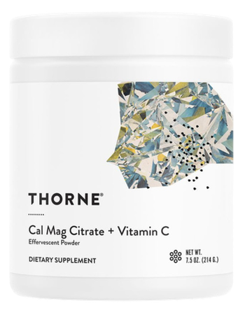 THORNE Cal Mag Citrate - Vitamine C 214 g , Кальций Магний Цитарат + Витамин С