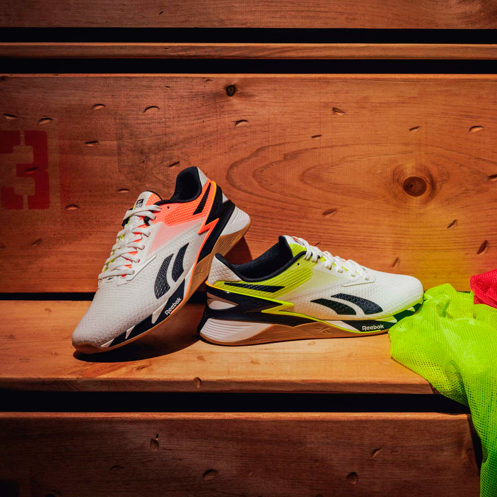 Кроссовки Reebok Nano X3 (Бело-салатовые)