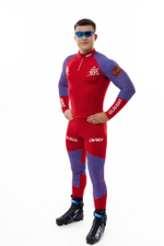 Гоночный комбинезон KV+ LAHTI 2 pieces suit blue\red 21V118.RUS