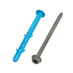 Дюбель фасадный 10х100 мм с шурупом Европартнер