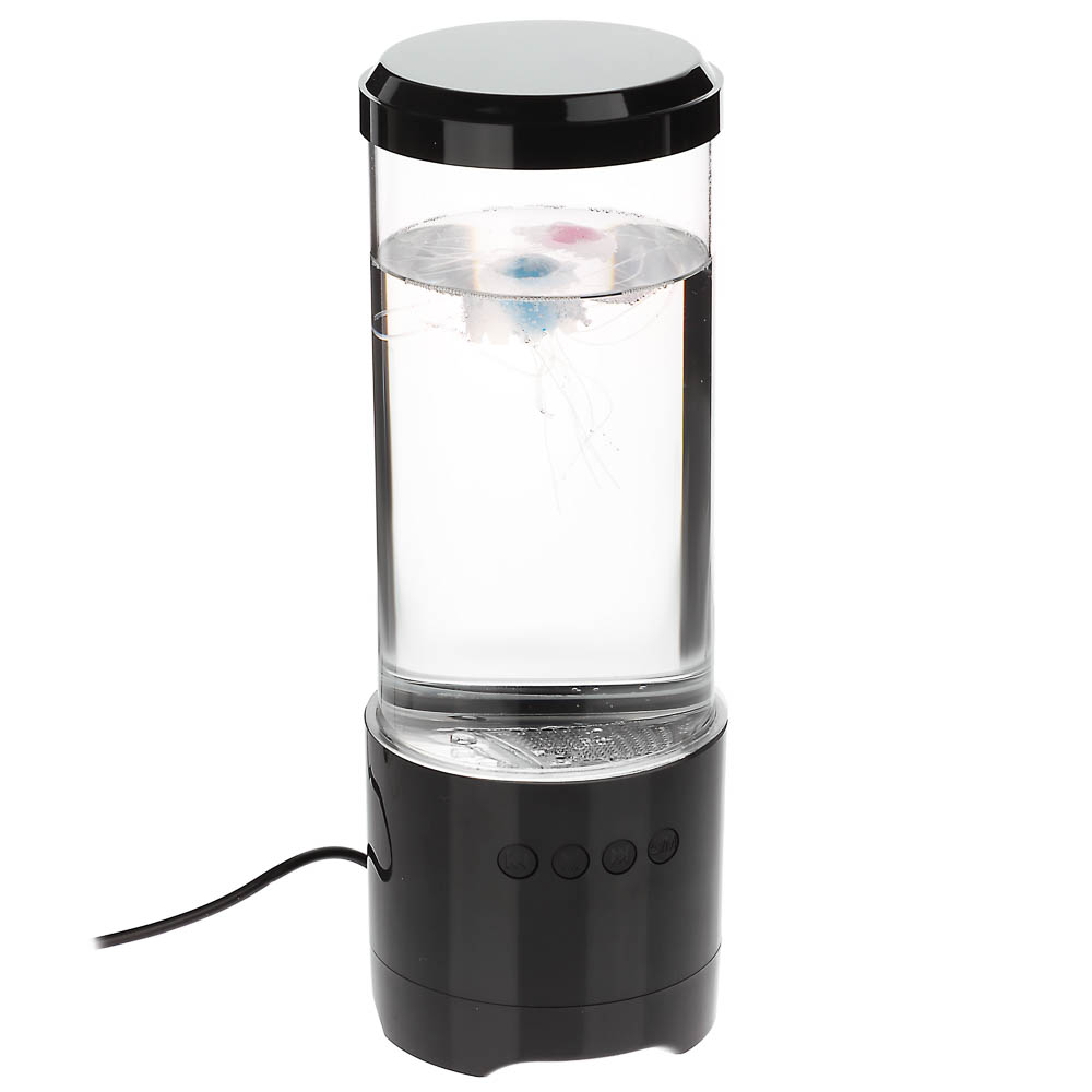 Светильник-ночник BY Медузы, 0.6W, USB, D10x28 см, 8 режимов, пластик, черный