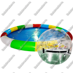 Бизнес-набор: Бассейн 7*7 м (1 шт), Водный шар ТПУ (4 шт), насос (1 шт)