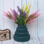 Ваза из пластика «Marlen-Пирамида» 0,5л 16*15*8,2см цвет морская волна