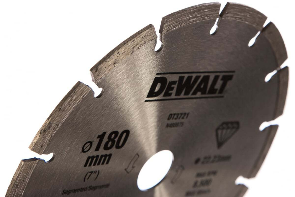 Диск алмазный отрезной (180х22.2 мм) для УШМ DEWALT DT 3721