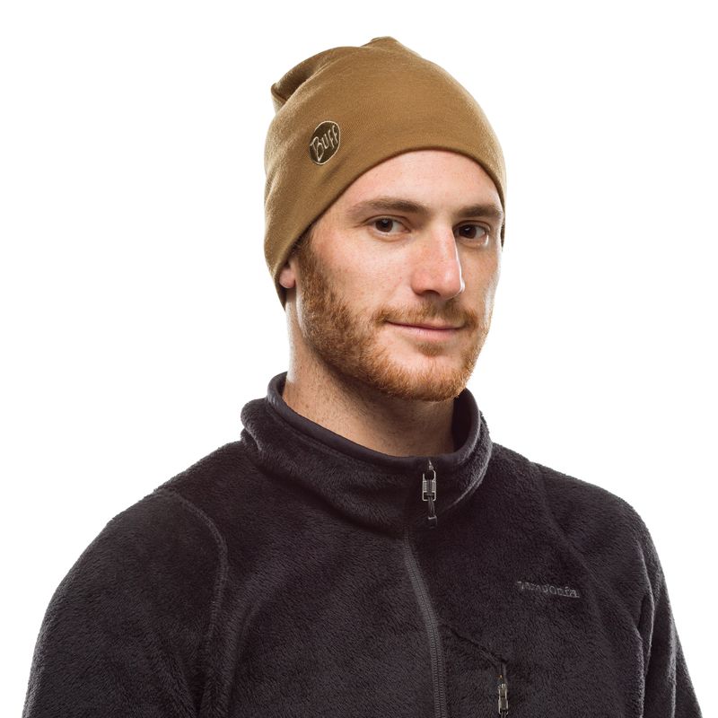 Теплая шерстяная шапка Buff Hat Wool Heavyweight Tundra Khaki Фото 2