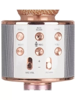 Караоке микрофон Wster WS-858 розовое золото