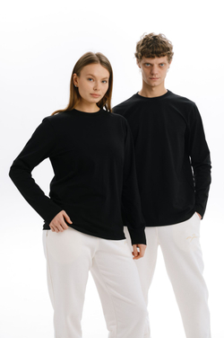 Лонгслив MAZZIKA Unisex CLASSIC, цвет черный