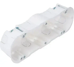 Коробка установочная 3-местная для гипсокартона (226х76х45,5мм), 1шт