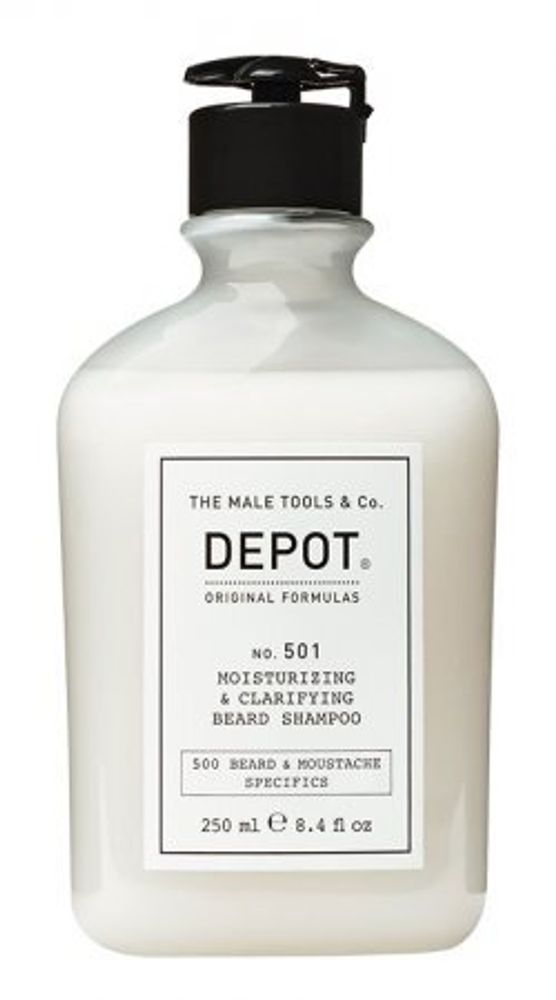 Depot No. 501 - очищающий и увлажняющий шампунь для бороды, 250 мл