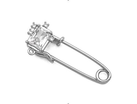 Булавка 30мм, с кристаллом