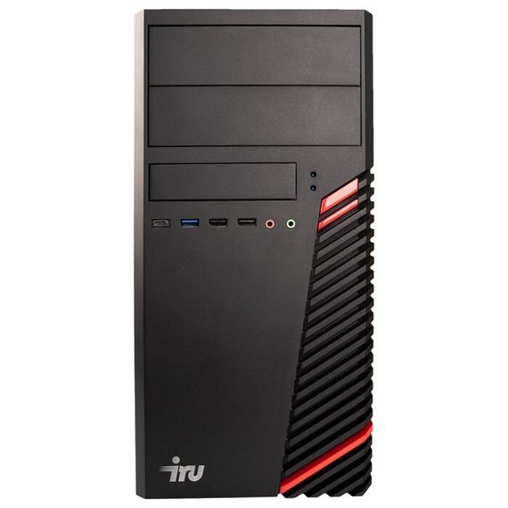 Компьютер IRU Office 510H5SM MT, i3 10105, 16Гб, SSD 256 Гб, UHDG 630 , FDos, чёрный