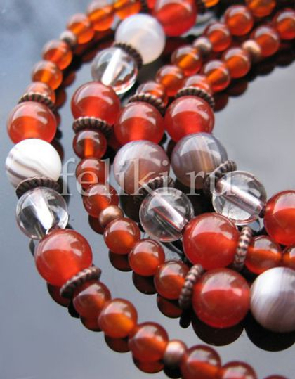 бусы Агата