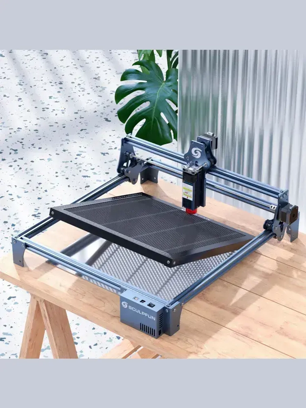 SCULPFUN Сотовый стол 400x400 мм Для лазерных гравировальных станков CO2 Деревообрабатывающие гравировальные станки