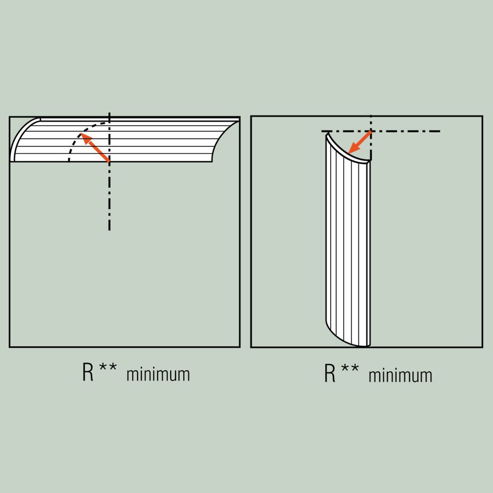 Гибкая декоративная панель Zigzag, 200x25 см