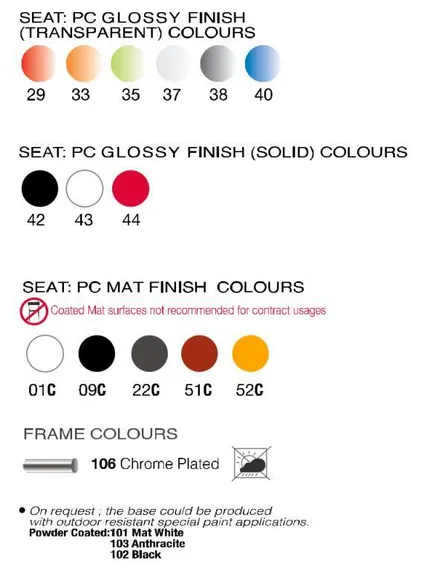 Стул X-Treme S прозрачный серый