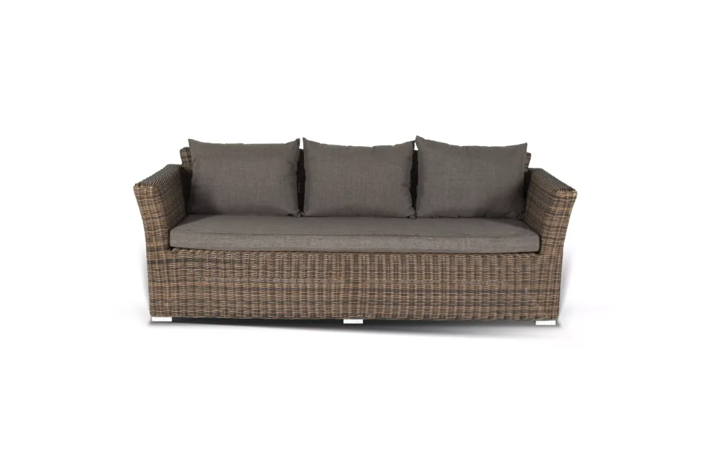 "Капучино Дабл" лаунж-зона из искусственного ротанга, цвет коричневый