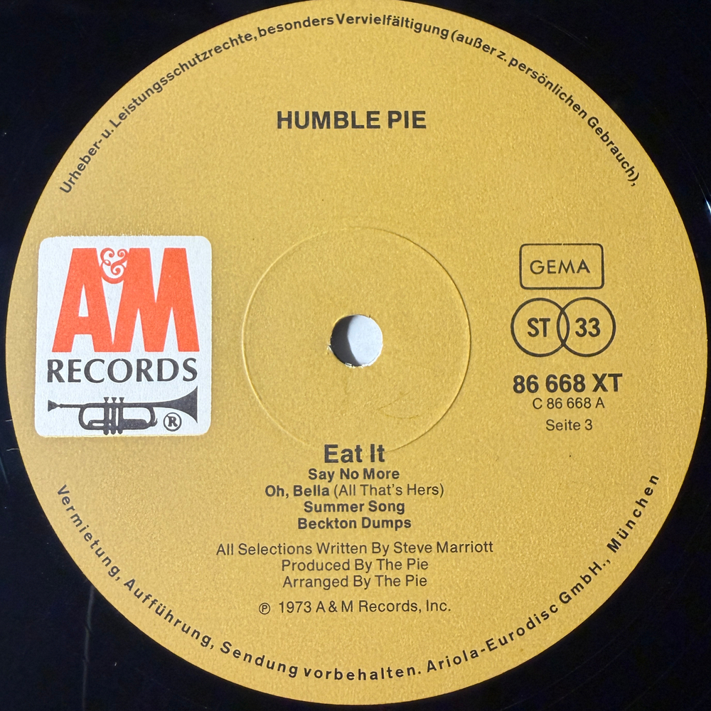 Humble Pie ‎– Eat It 2LP (Германия 1973г.)