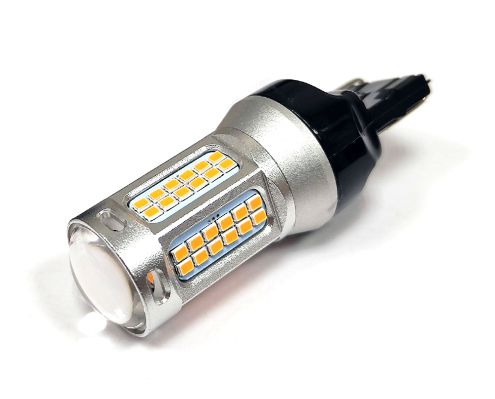 Светодиодная лампа JS WY21W 7440-2016-69SMD (оранжевый), 1шт