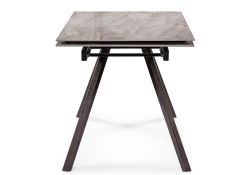 Керамический стол Морсби 140(200)х80х76 statuario cara / дуб монтана