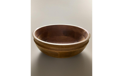 Zara Home салатник из дерева, цвет бежевый, 30 см