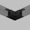 Коннектор L-образный потолок-потолок Denkirs Smart Hide TR2112-BK