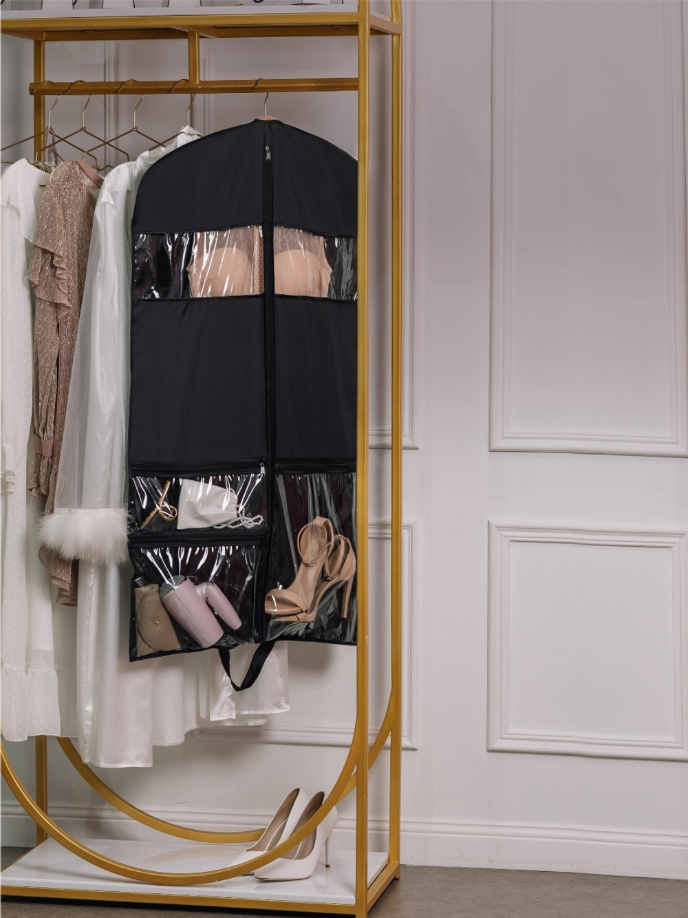 Чехол для одежды с карманами 110х60. Влагостойкий