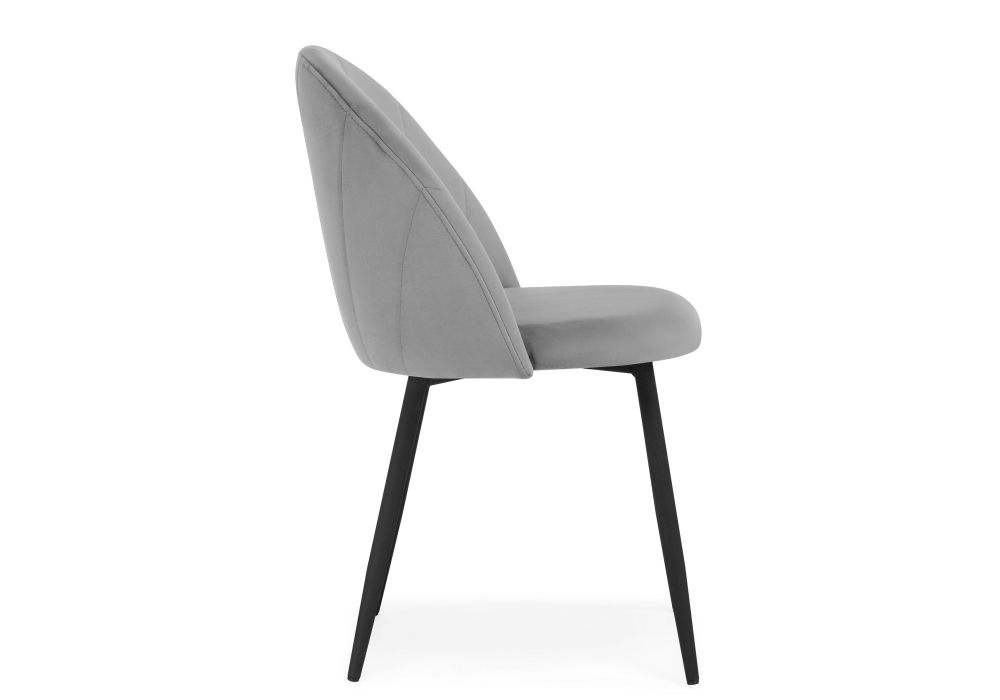 Стул на металлокаркасе Логан светло-серый / черный