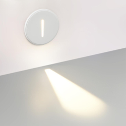 7081/3WL HIGHTECH ODL25 339 Подсветка лестницы круглая металл/гипс IP20 LED 3W 3000K 220V GIPS