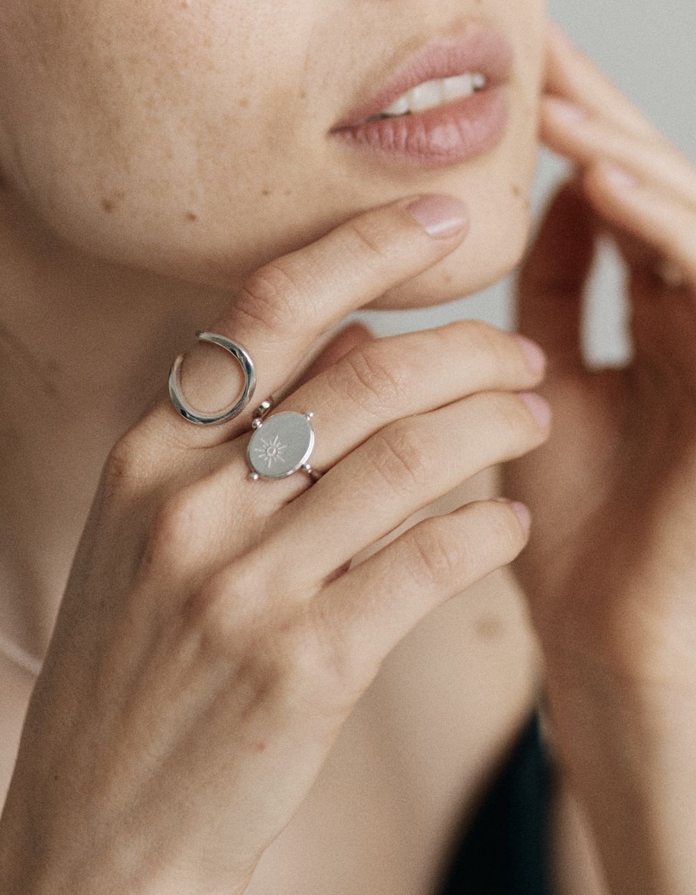 Кольцо-перевертыш Зеркало гармония