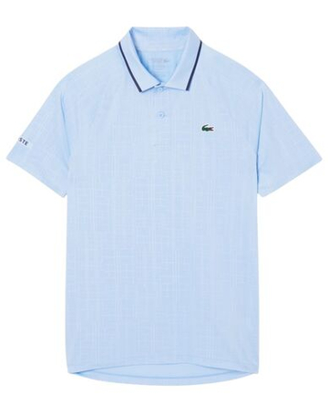 Теннисное поло Lacoste Tennis x Novak Djokovic On Court - pastel blue