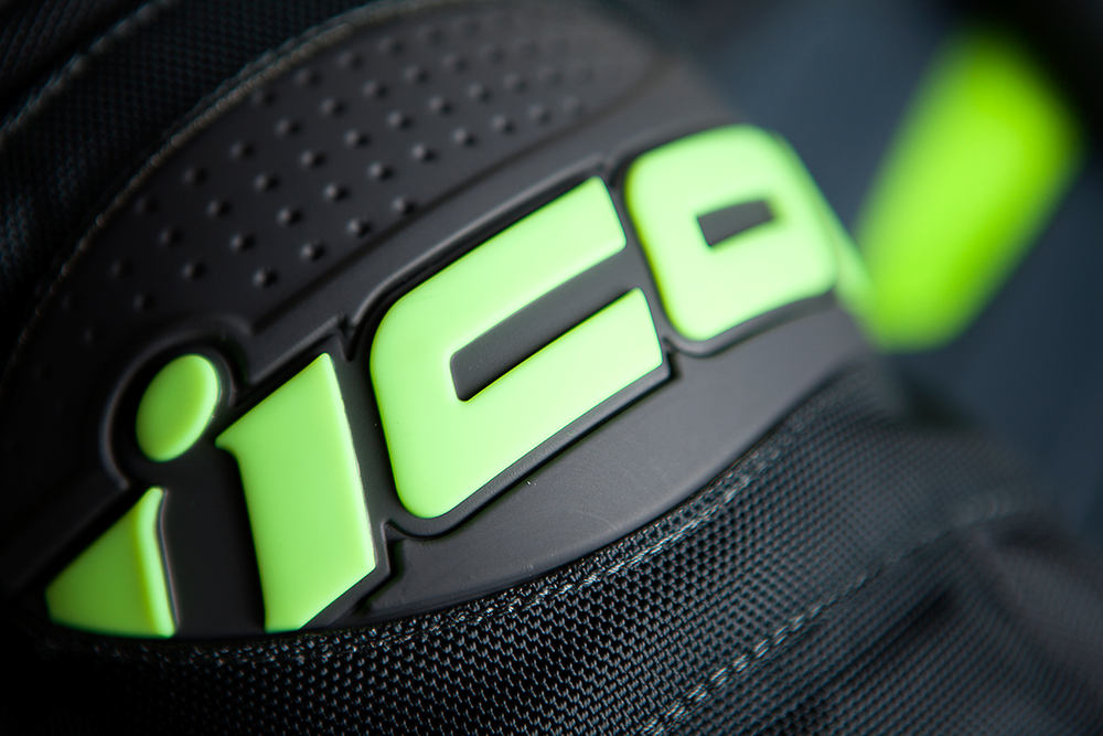 Мотокуртка - ICON OVERLORD RESISTANCE (текстиль, серо-зеленая)