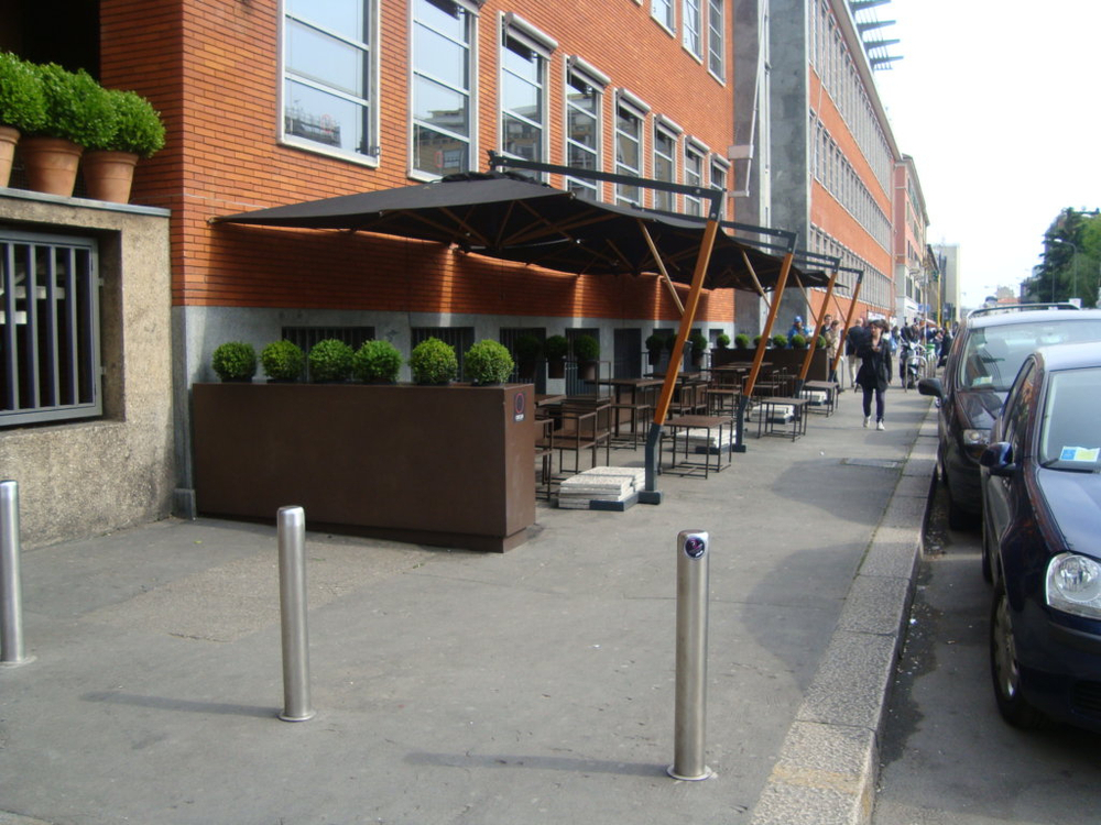 Зонт профессиональный 3х3 м Scolaro Torino Braccio, черный