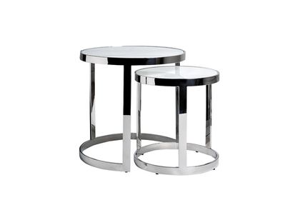 Набор столов журнальныx 2шт Garda Decor xром 47ED-ET081S