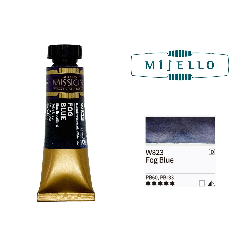 Акварель Mijello Granulation 15 мл. W823 [D] Fog Blue