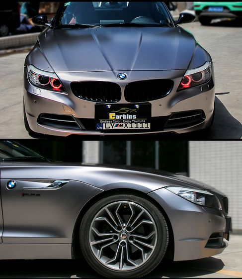 Пленка матовая серая Metal Flash Gunmetal Carbins