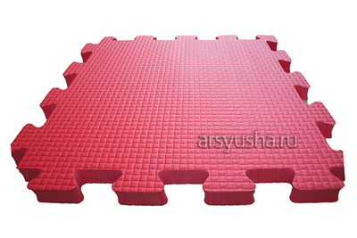 Мягкий теплый пол BABYPUZZ плиты 50х50х2,5 см красный