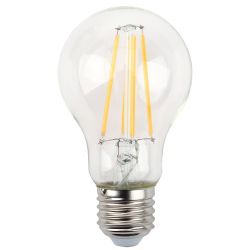 Лампа светодиодная ЭРА F-LED A60-15W-827-E27 15Вт филамент груша теплый белый свет E27 | Филаментные декоративные