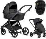 Детская коляска Tutis Mio 3 Plus Black Edition New 3 в 1 с автокреслом Beno Black 1622060 Obsidian
